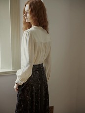 Rêverie Embroidery Frill Lace Collar Blouse F0847