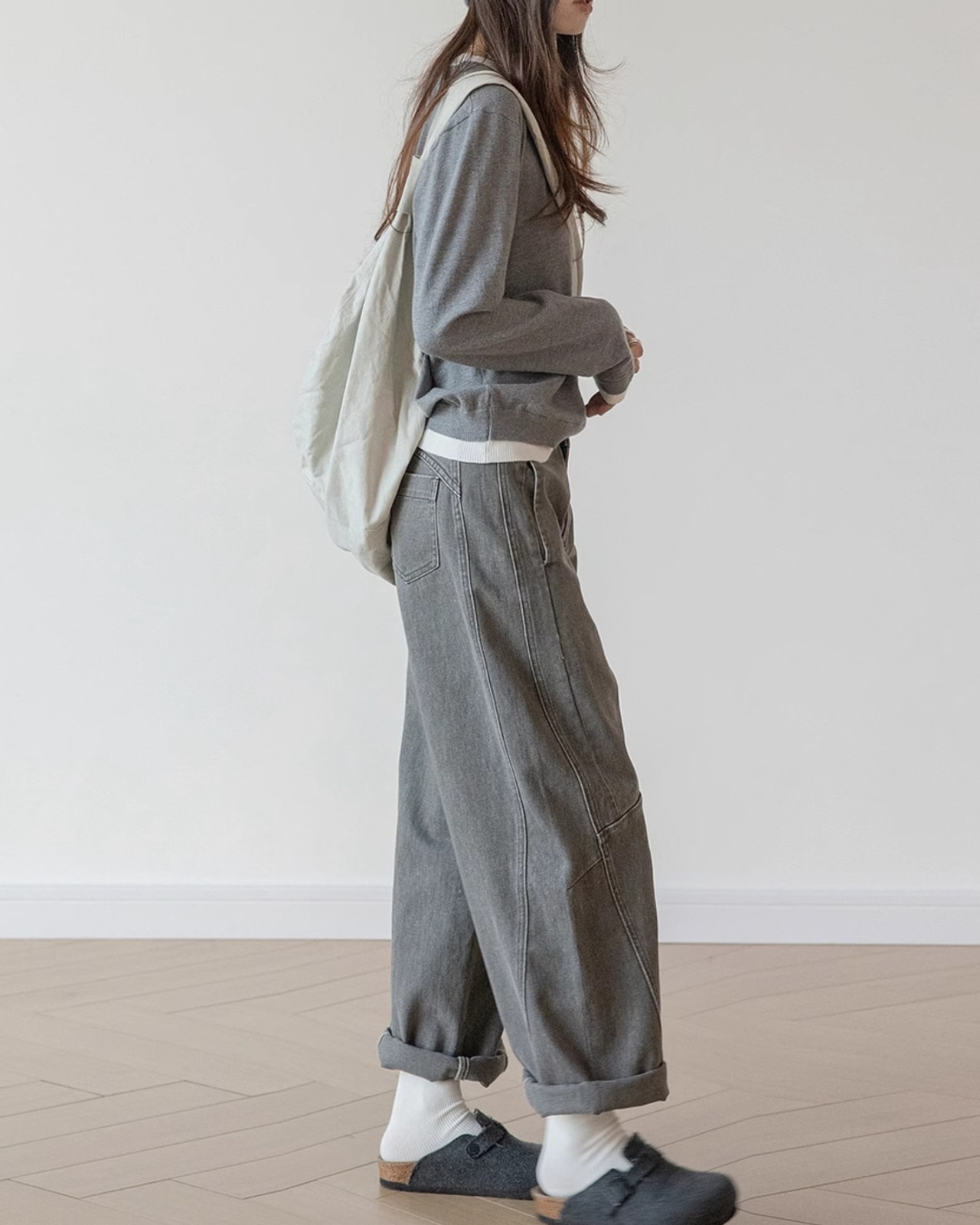 Fake layered Knit T20283