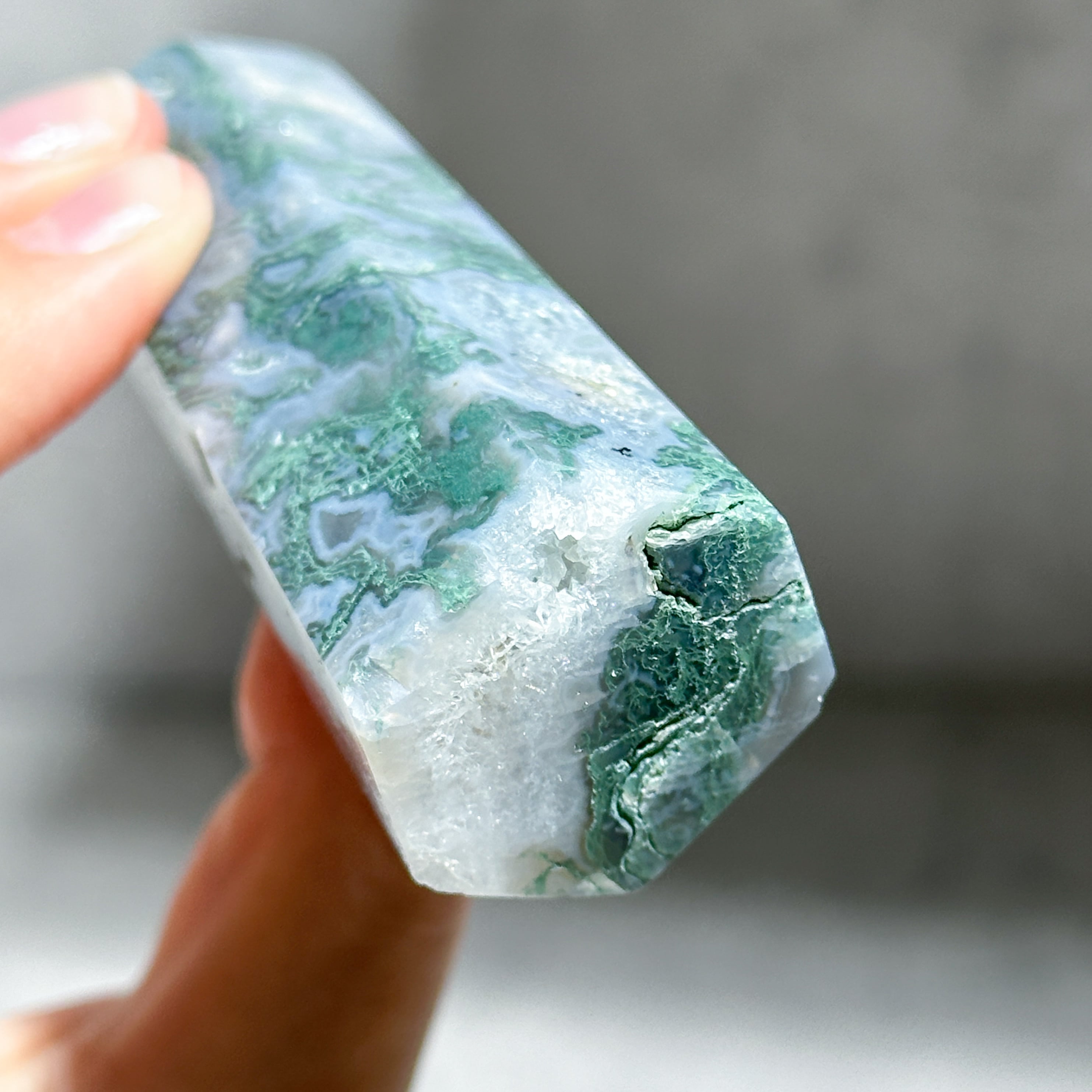 モスアゲート タワー22◇ Moss Agate ◇天然石・鉱物・パワーストーン