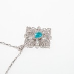 パライバトルマリン ネックレス pt900 / 0.090ct / 0.120ct