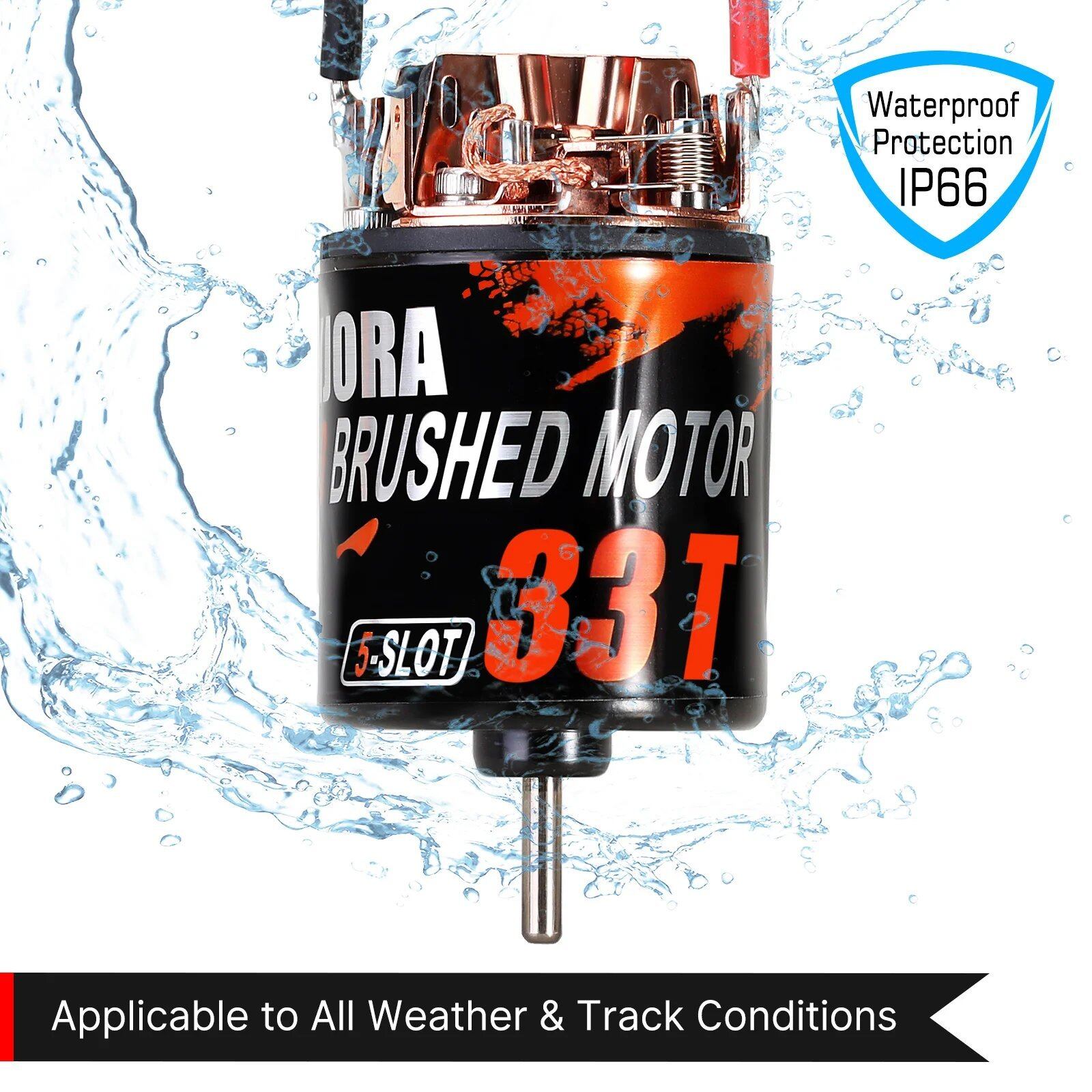 INJORA 防水 5 スロット 540 ブラシ付きモーター 11T 14T 19T 28T 33T