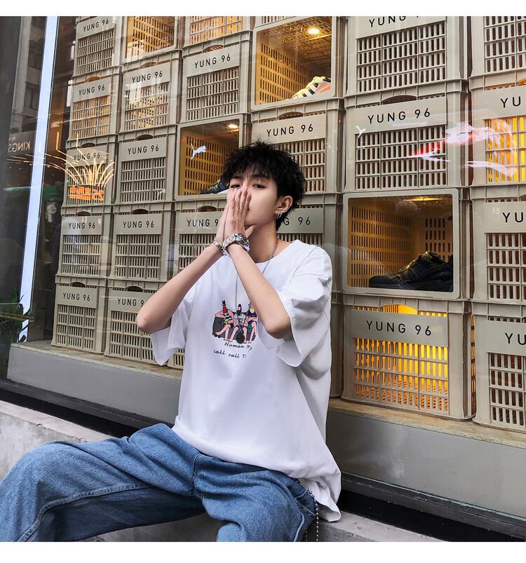 全4色 Tシャツ カットソー プリント カジュアル シンプル