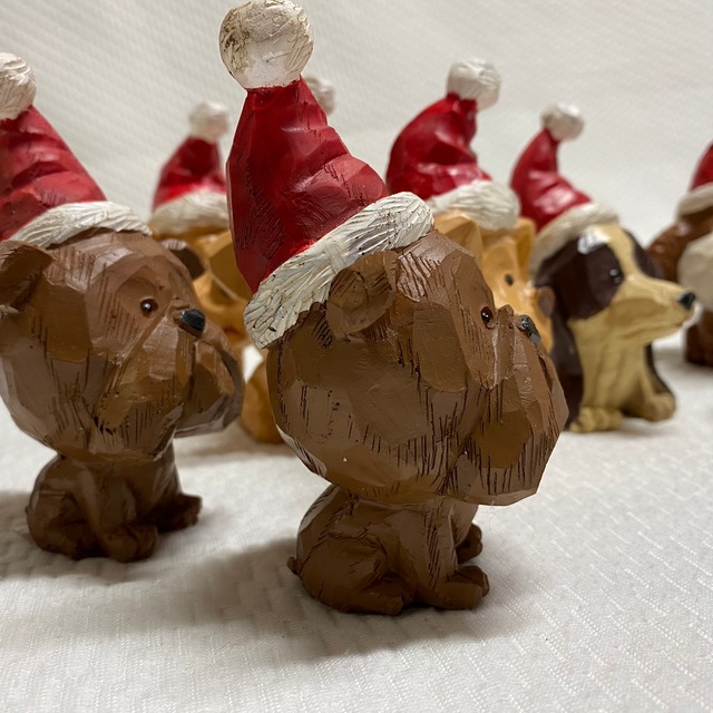 Xmasドッグ ブルドッグ テリア キャバリア トイプー クリスマス雑貨 犬イヌいぬインテリア 置物 サンタの家わあす Xmasドッグ ブルドッグ テリア キャバリア トイプー クリスマス雑貨 犬イヌいぬインテリア 置物 サンタの家わあす