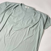 ZUCCA ズッカ タック デザイン 半袖 ワンピース M/水色 レディース 日本製
