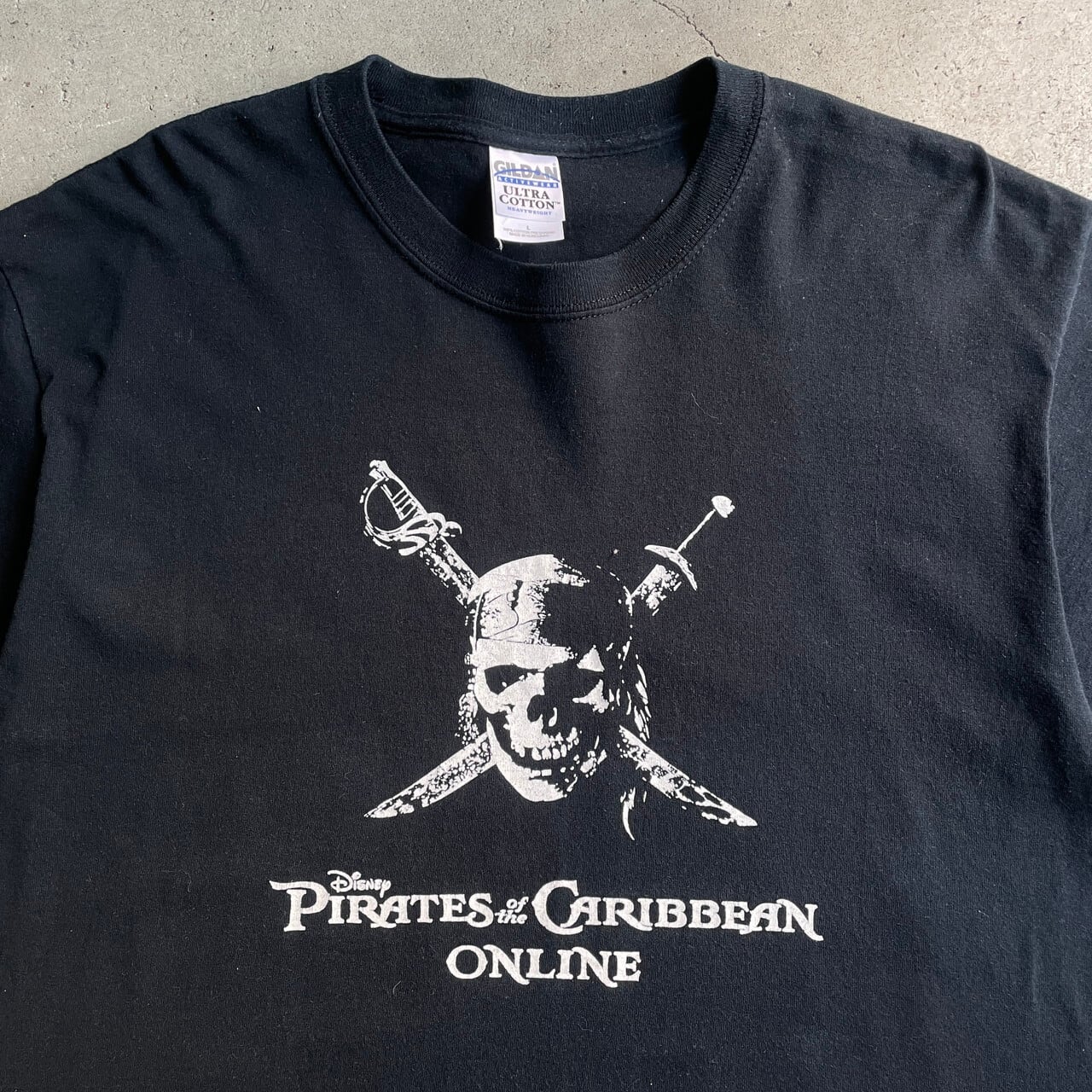 03Disney パイレーツオブカリビアン 2000年代ヴィンテージ Tシャツ 00年代 Pirates of the Caribbean ONLINE パイレーツオブカリビアン