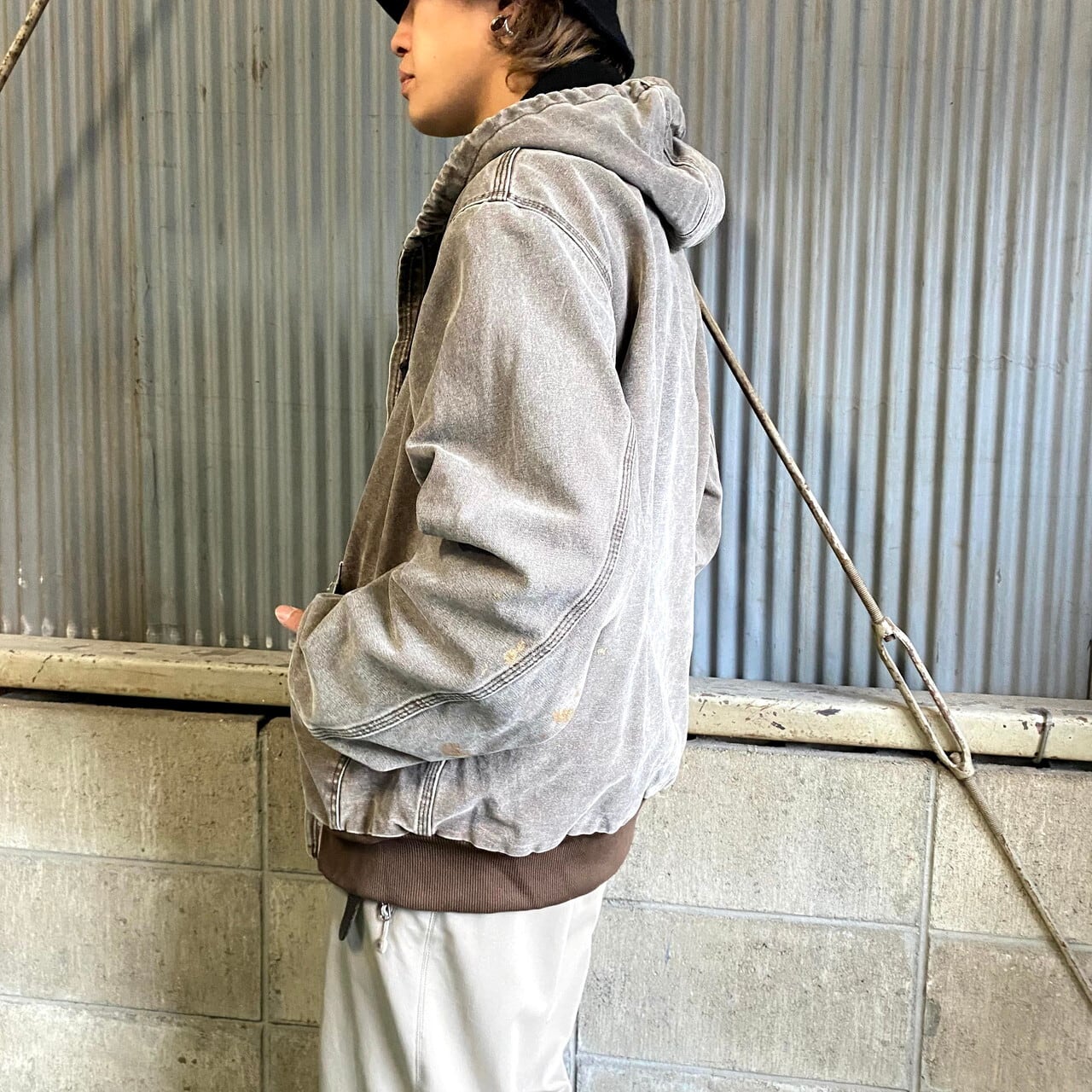 90年代 カーハート アクティブパーカー ワークジャケット メンズL相当