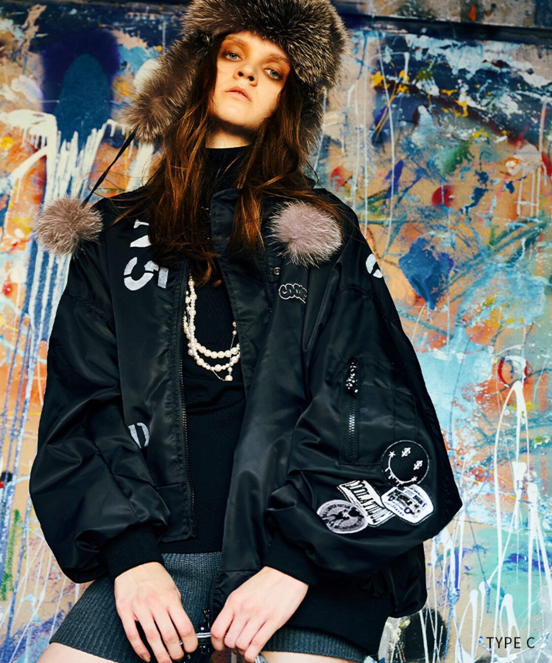 ATELIER LINE】-TYPE C - COOLAロゴバックペイントミリタリー  