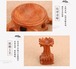 天然木製の水晶ボールスタンド