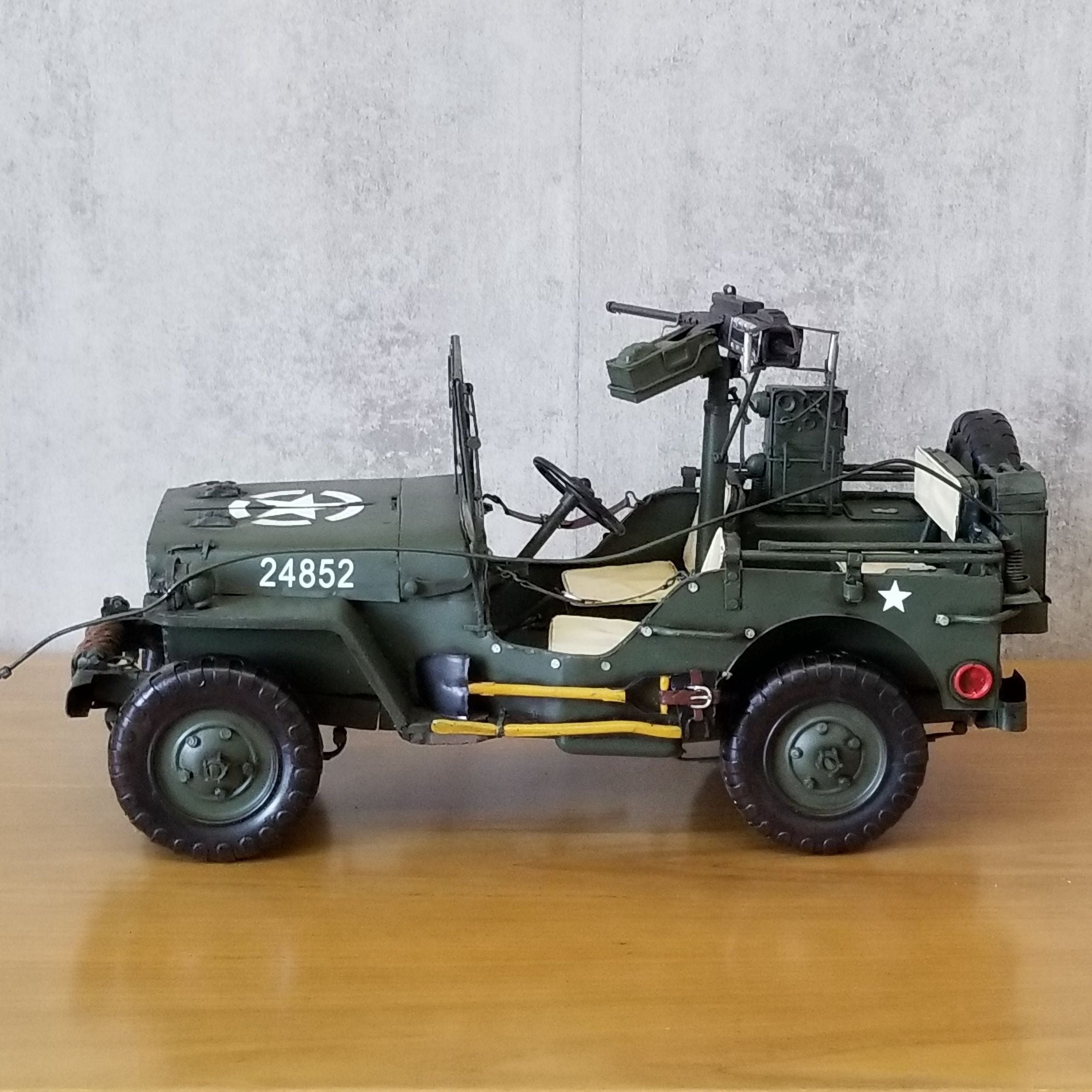 特大 メタル ブリキ 玩具 おもちゃ ミリタリー Military ジープ Jeep