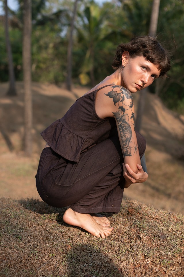 Natural Dye Wide Pants