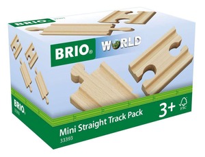 【在庫処分】BRIO（ブリオ）WORLD 直線レール54mm（凹凸）  33393