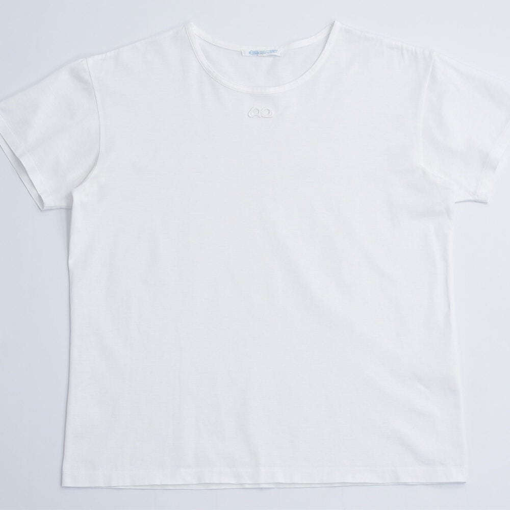 80～90s Courreges クレージュ ACロゴ 刺繍 デザイン Tシャツ