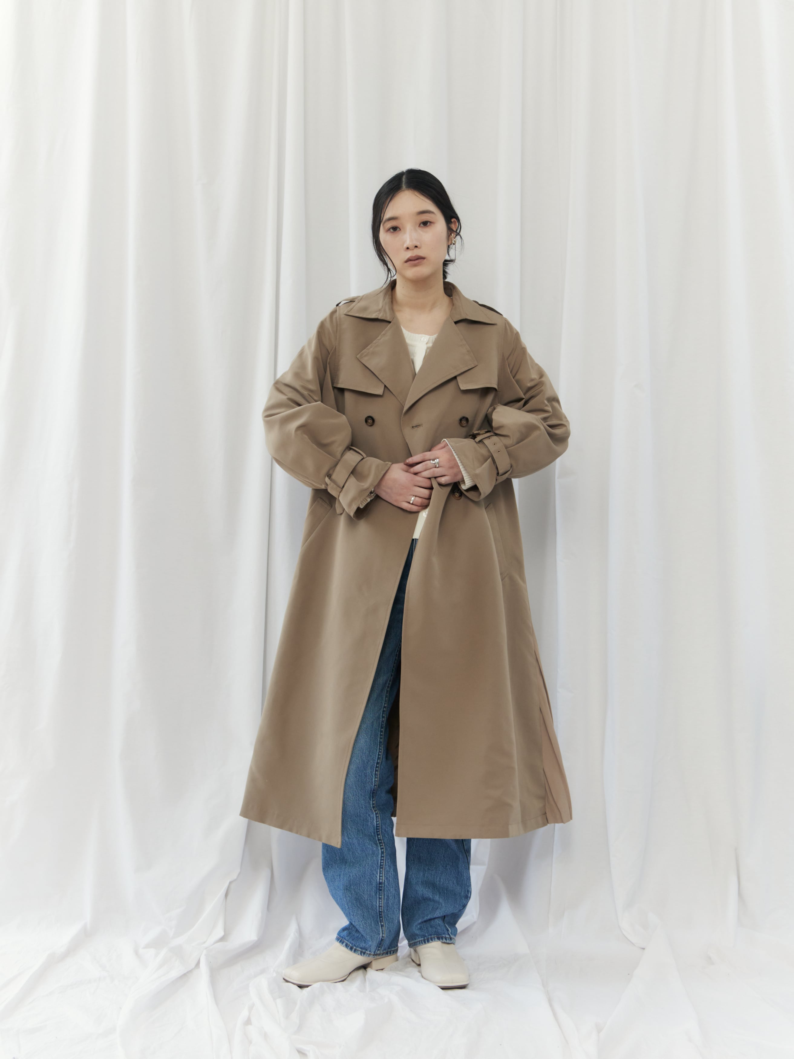 BACK PLEATED COAT（ﾊﾞｯｸﾌﾟﾘｰﾂｺｰﾄ）【3676101】 | CIEL'AIR