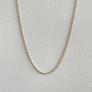 【14K-3-29】18inch 14K real gold chain necklace