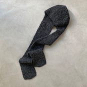 ロングフラップニットcap/チャコール