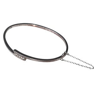 vintage silver narrow bangle