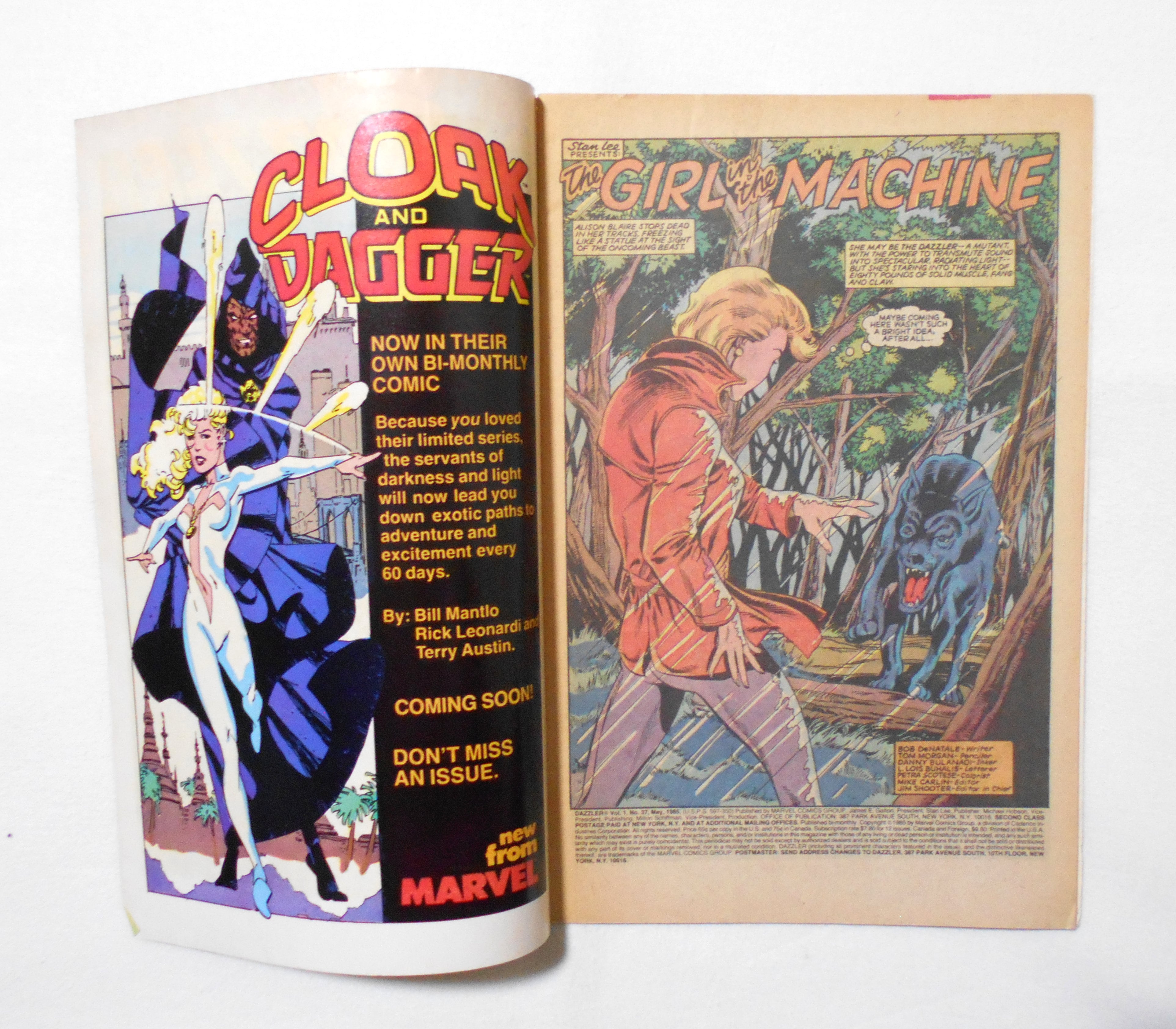 ダズラー DAZZLER】 VOL.1 NO.37 MARVEL ＜1985年＞ アメコミ