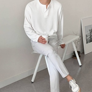 ヘンリーネックロングTシャツ　MT0080060