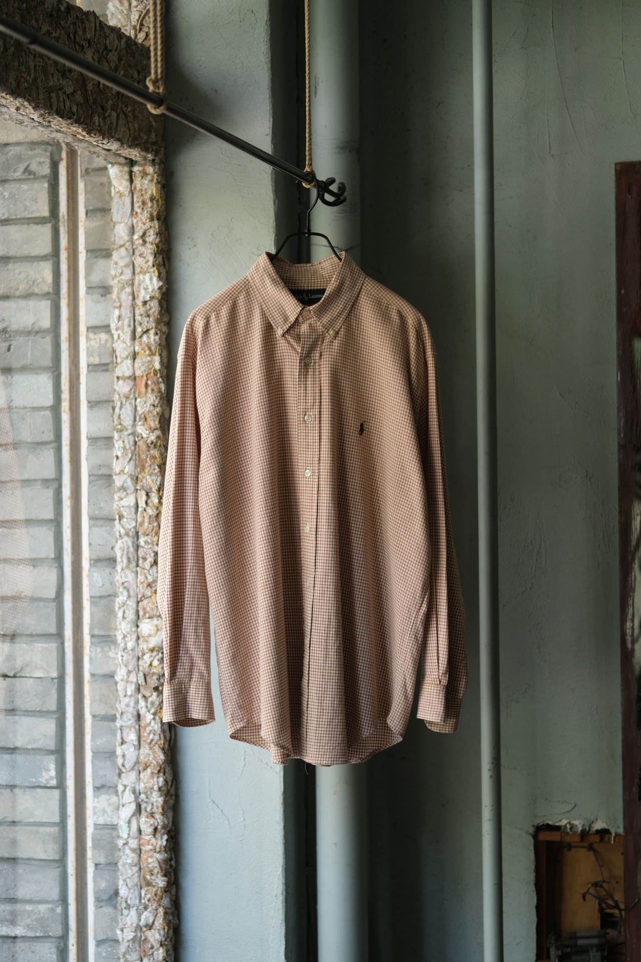 Utah／90's “Ralph Lauren"BLAIRE check shirt／brown