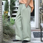 wide 3tuck color slacks light green