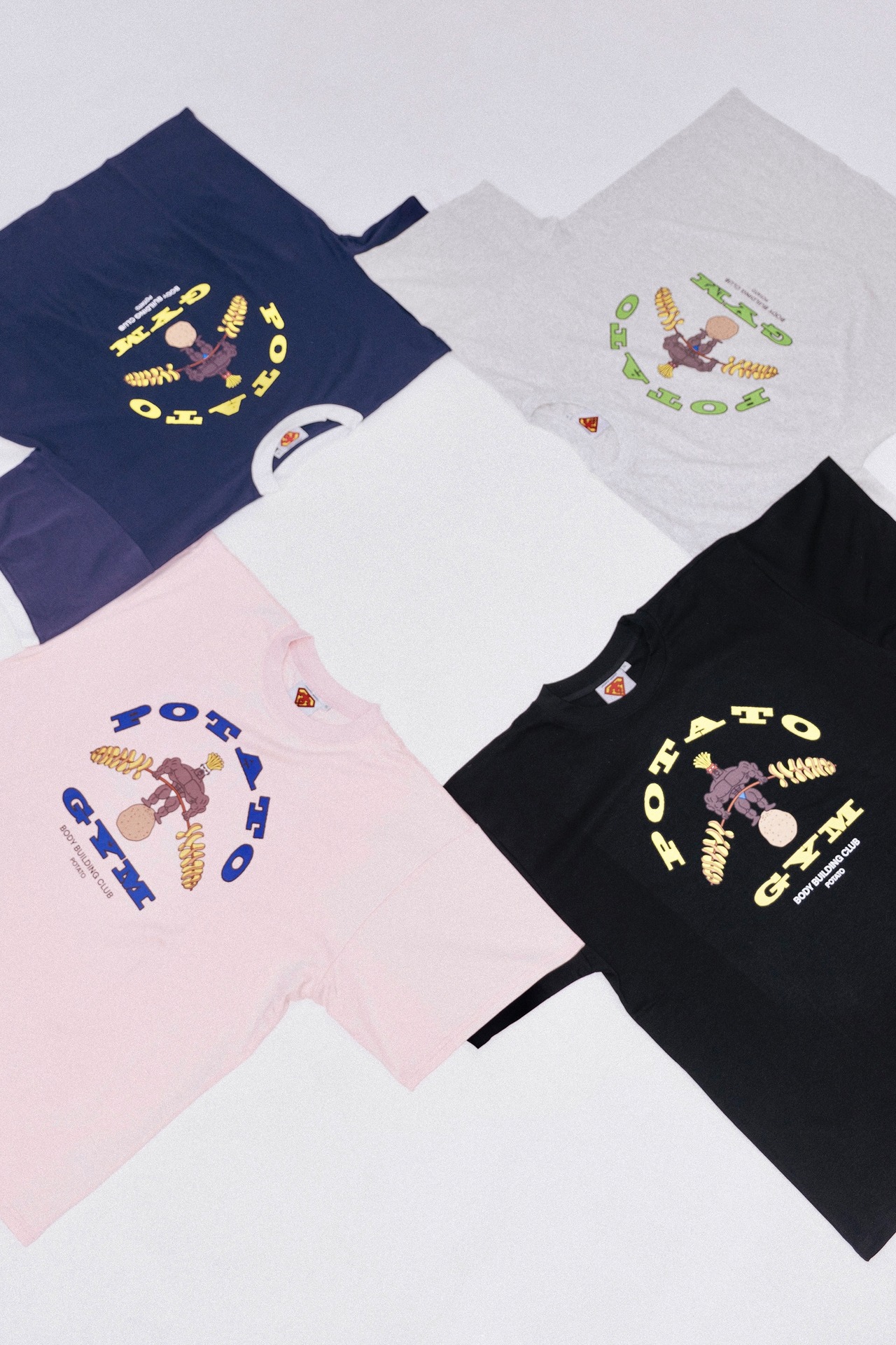 ポテトジムTシャツ アッシュ