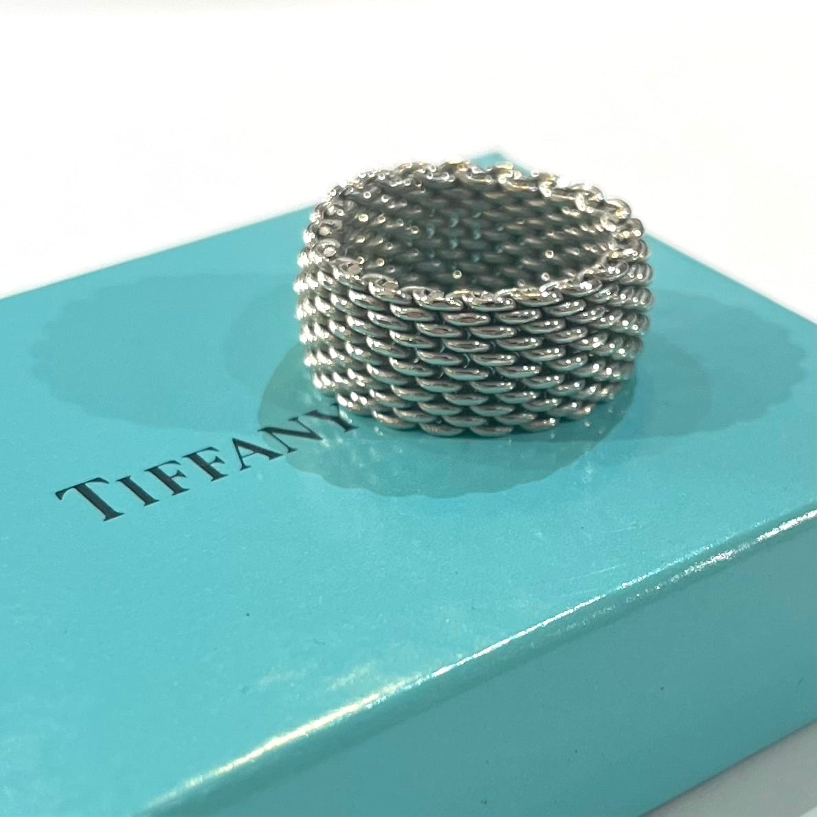 希少【TIFFANY＆CO】2454 【16号】ティファニーサマセットメッシュ