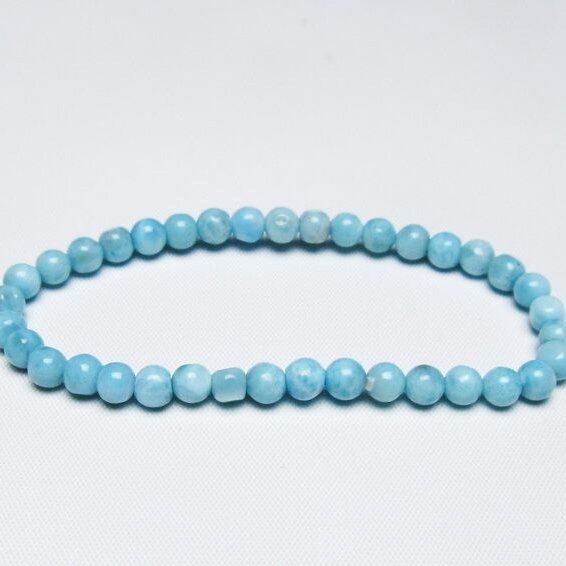 ラリマー ブレスレット 5mm 一点物 メール便可 [M便 1/10] 111-47959