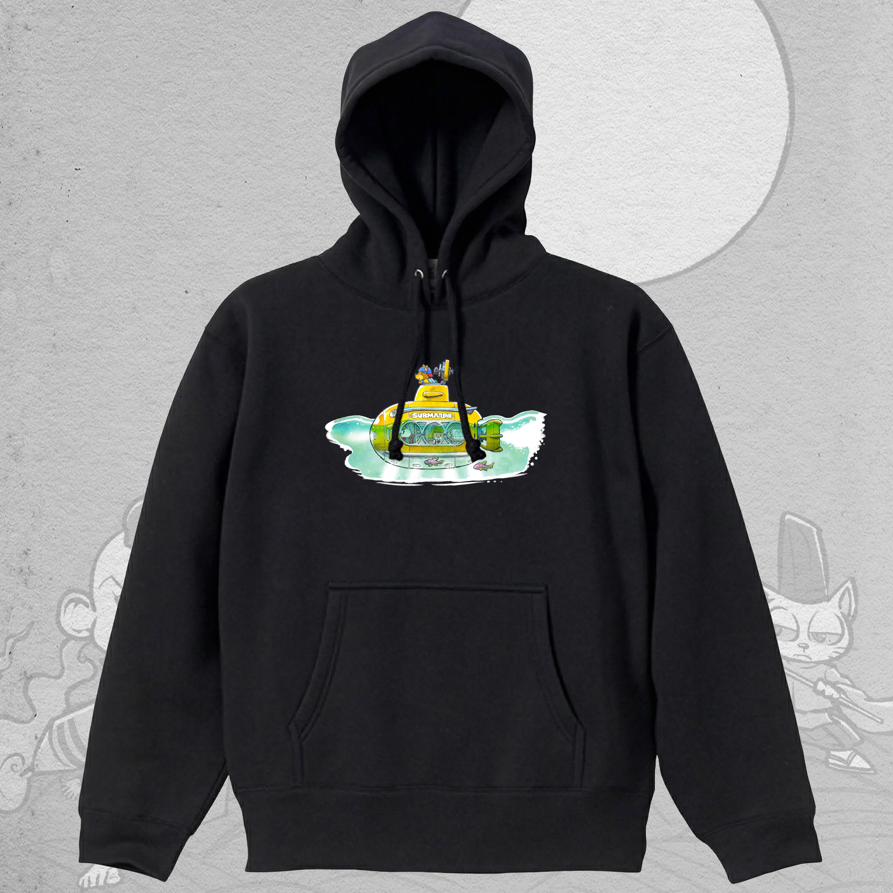 OD ] アカハナ_潜水艦_パーカー_ブラック | みくすち屋