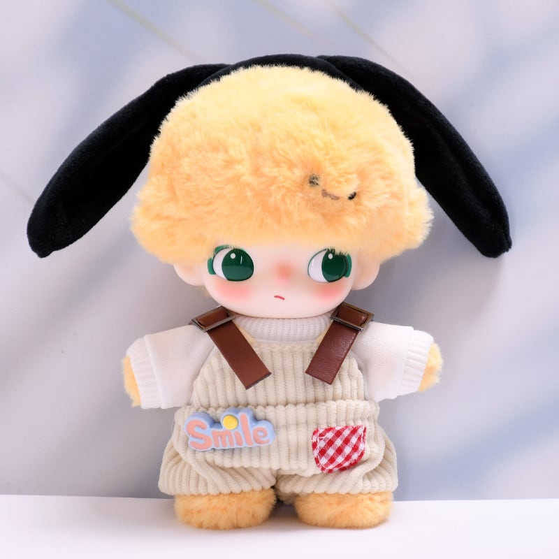 DIMOO ぬいぐるみ用 ふわふわ サロペット＋ホワイトTシャツ 衣装 2点