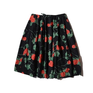 agnes b.  rose printed  flare skirt