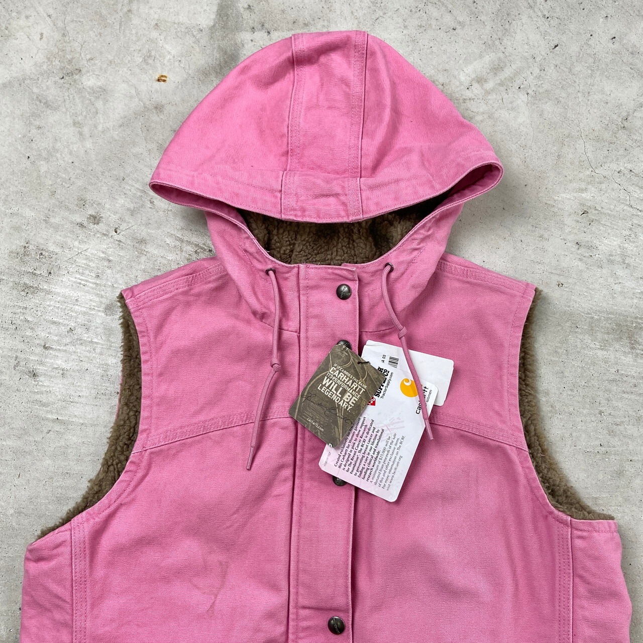 DEAD STOCK NOS Carhartt カーハート ダック地 ボアベスト パーカー 