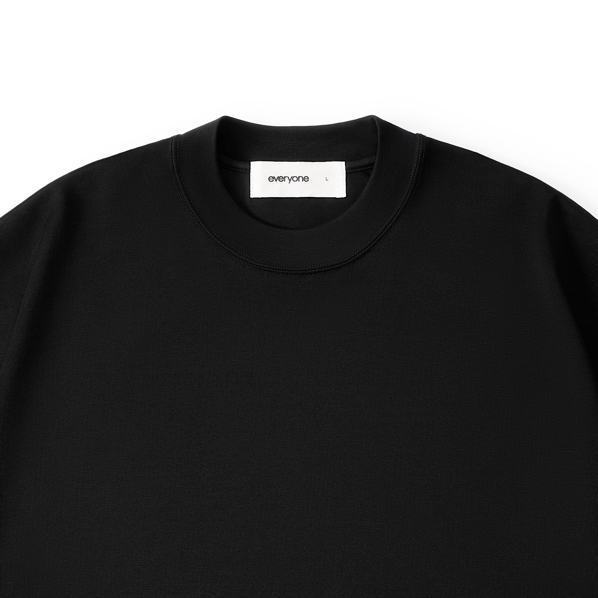 トップス everyone luxury cotton long sleeve tee everyone luxury cotton short sleeve tee shirt (BLACK) | everyone