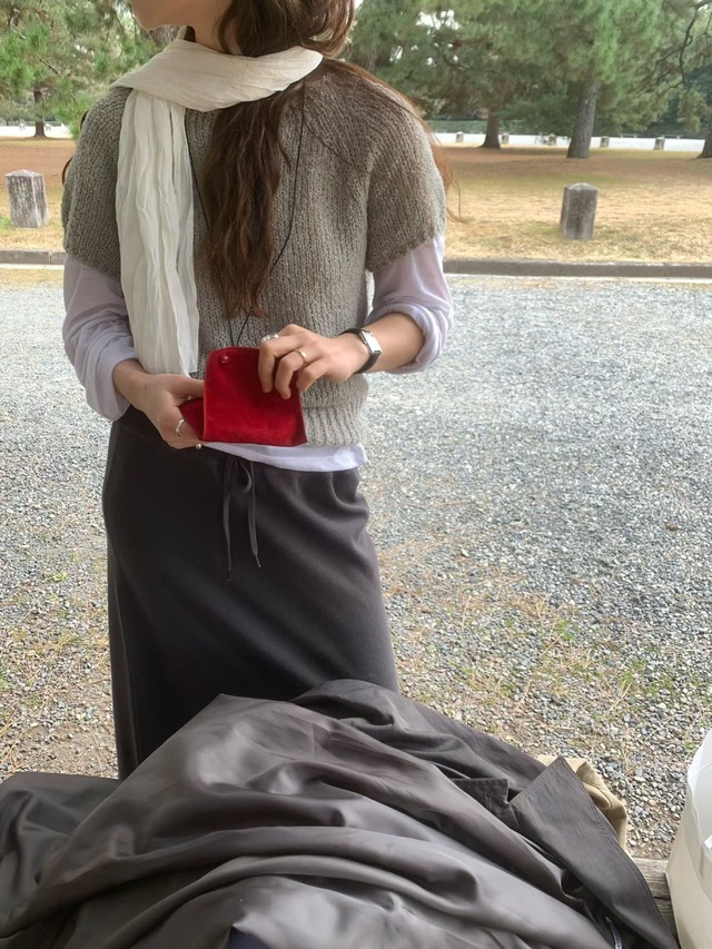 (予約) taffeta / Heart boucle knit 3color