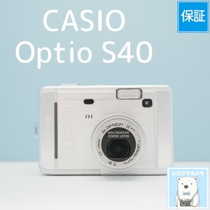 CASIO Optio S40 デジカメ スマホ転送OK フルセット シロクマカメラ a7337