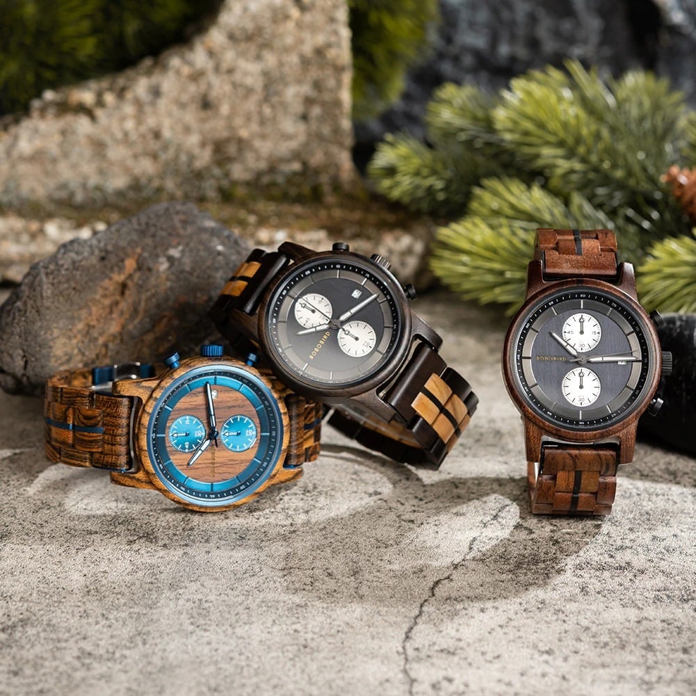 Luxury Wood Quartz Movement Watch【BJ0537】 | BOBO BIRD JAPAN's