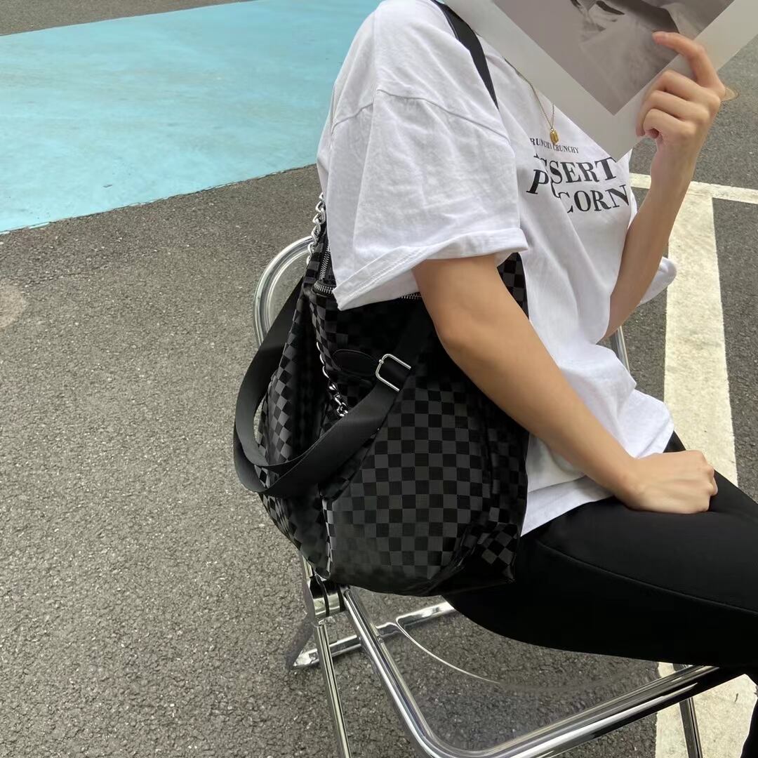 ブロックチェック2wayバッグ　AS19-239