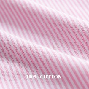 【M-3XL】Fine Stripe Short Sleeve Shirt / ファイン ストライプ 半袖 シャツ