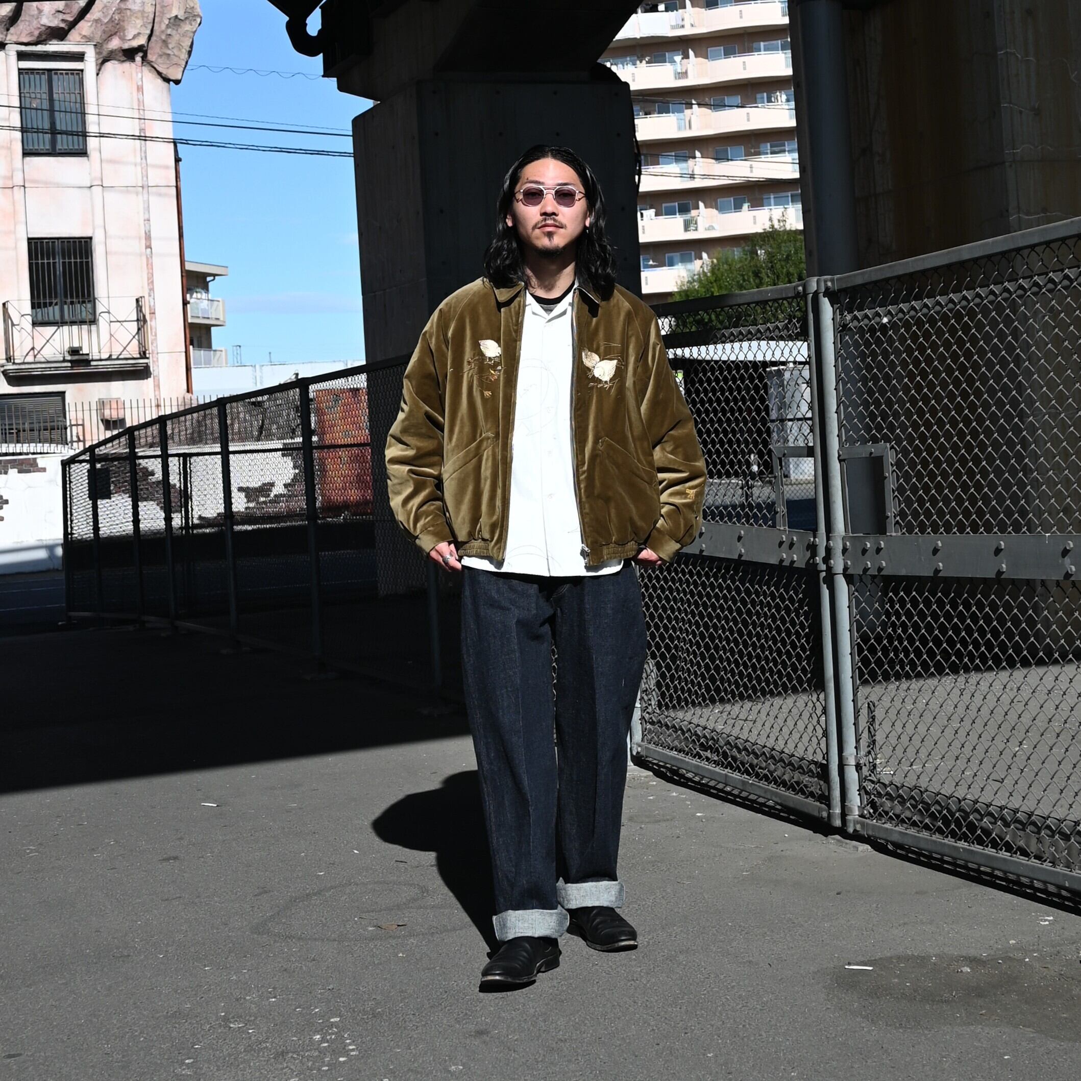 OLD JOE(オールドジョー)STUNNING VELVET SOUVENIR JACKET(Niwatori to