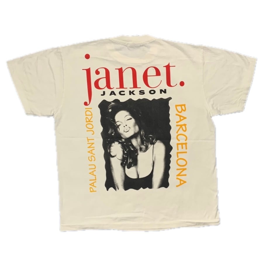 9630 ジャネット・ジャクソン ブートTシャツ 両面プリント 半袖 XL