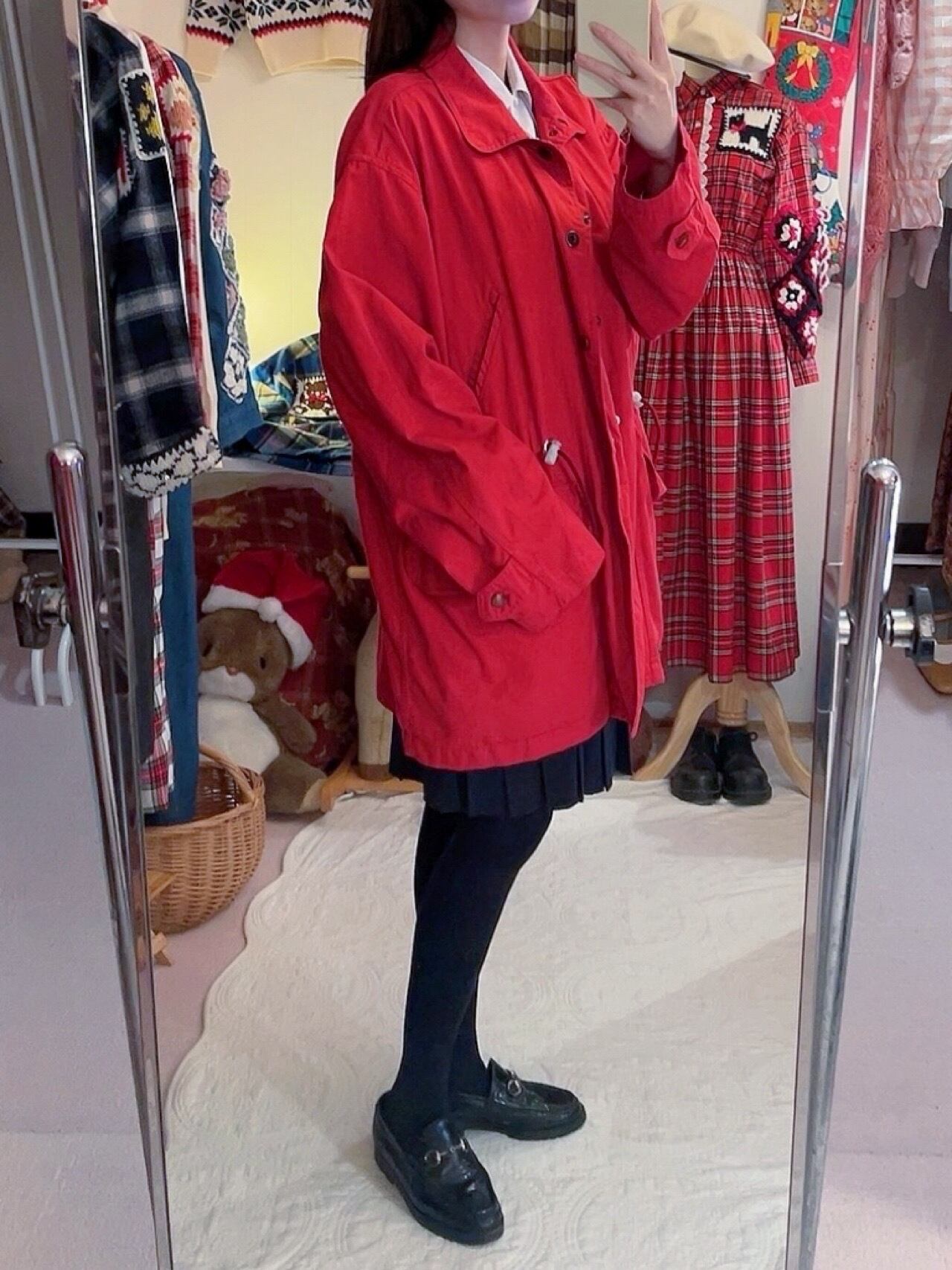 ABAHOUSE / red logo coat
