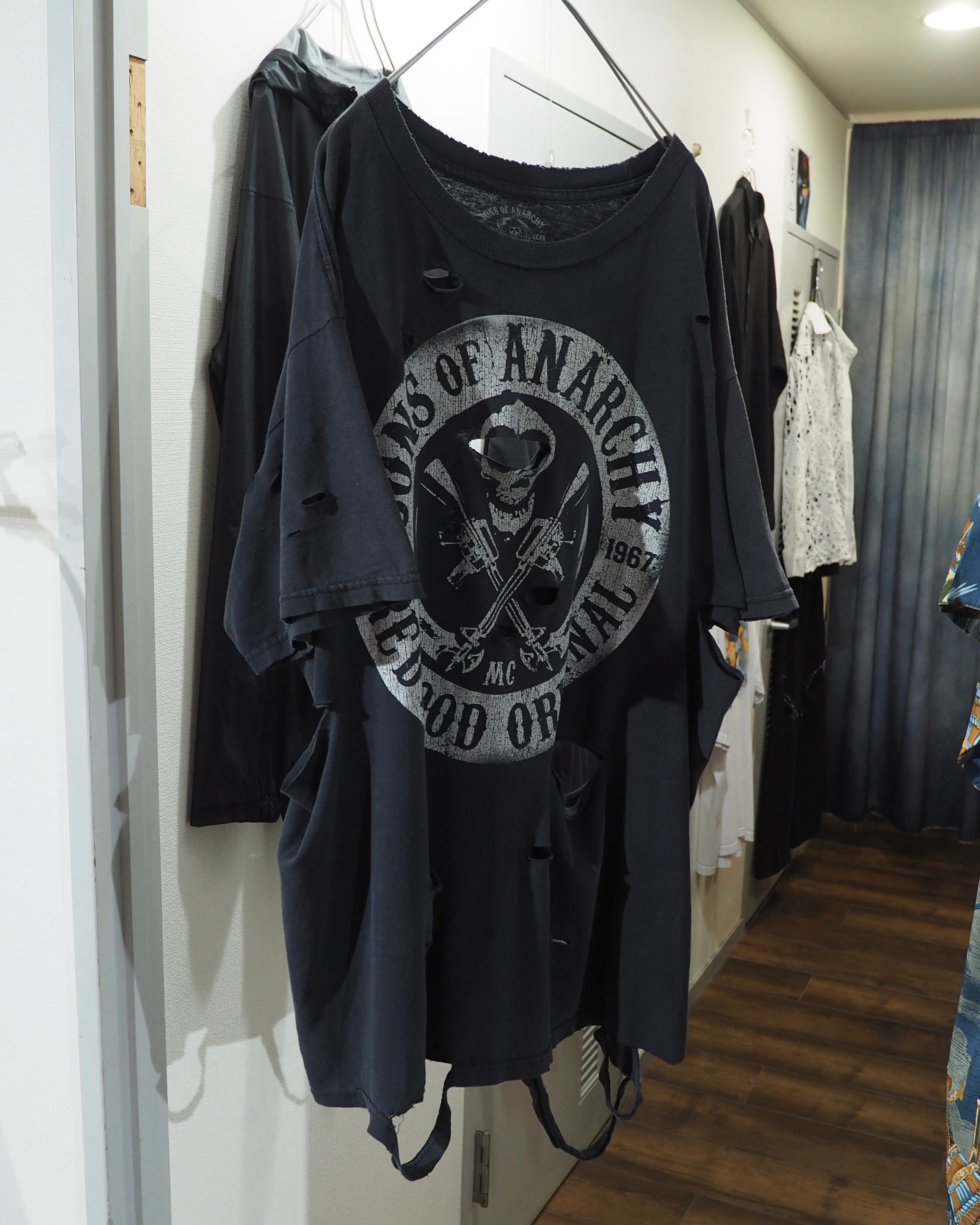 ” 循環 ” Crack Skull printed Boro Circulation Re:make SS Tee