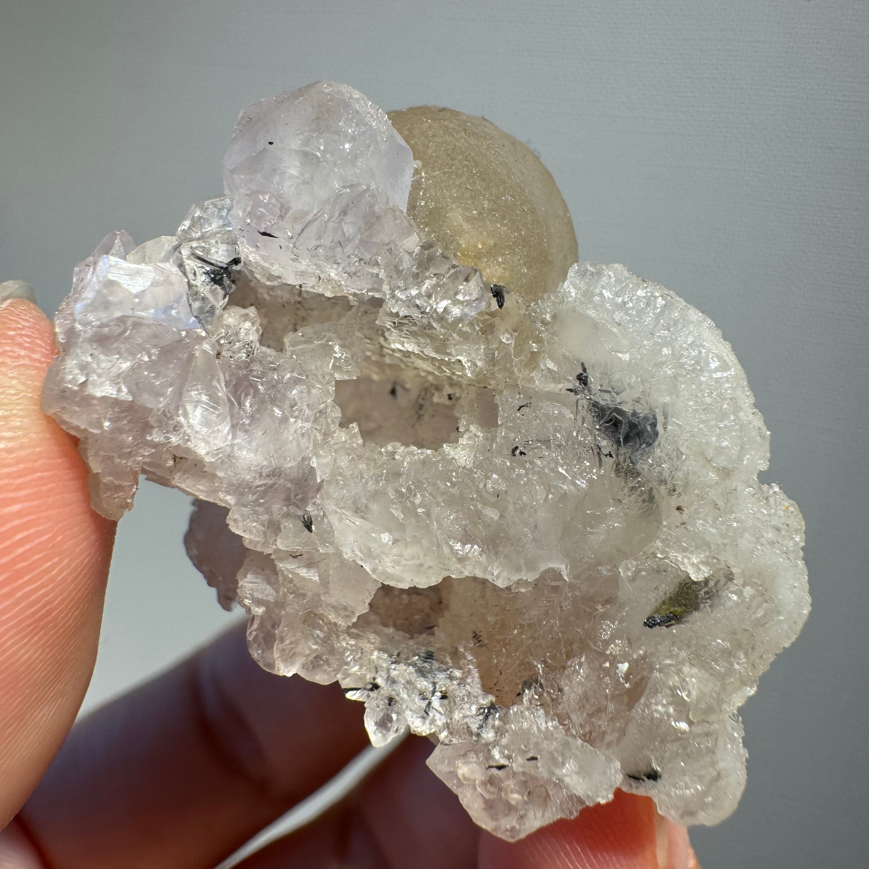 ポンデリングフローライト母岩付き＊ブドウ状蛍石原石＊251003＊天然石