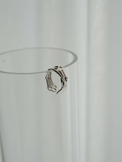 RITSUKO KARITA - Silver Ear Flat Ring :Silver|small article/耳飾りの記憶/Silver925