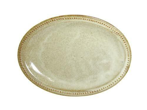 リーブル21.5㎝オーバルプレート(赤土うのふ)