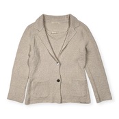 Mademoiselle NON NON マドモアゼルノンノン リネン混 コットン アンサンブル ニット セーター カーディガン /アイボリー