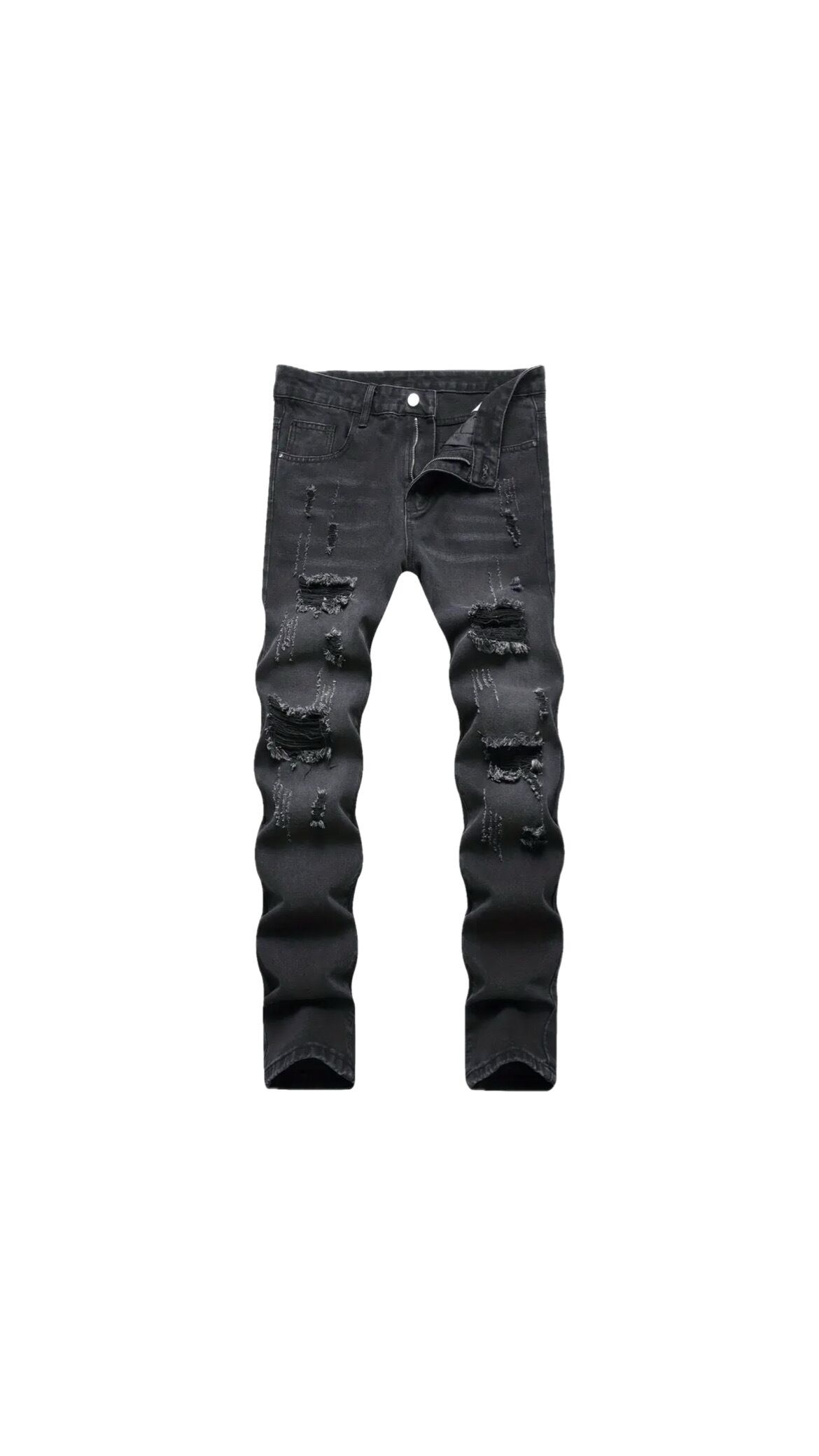 GUAPI -OBSIDIAN BLACK DICE FLARED DENIM- | Pay ID