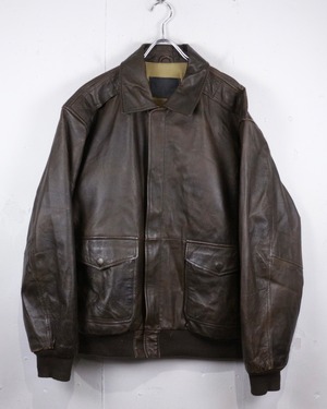 【Caka act2】“James Dean” Good Aging A-2 Type Vintage Leather Flight Jacket