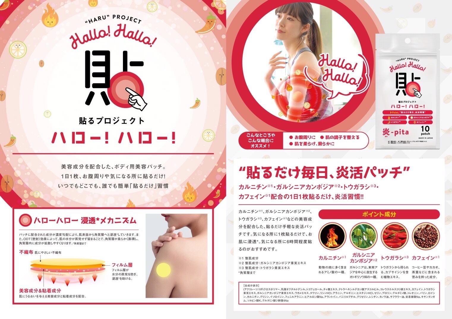 貼る炎活美容液3袋SET送料無料！】貼るプロジェクトハロー