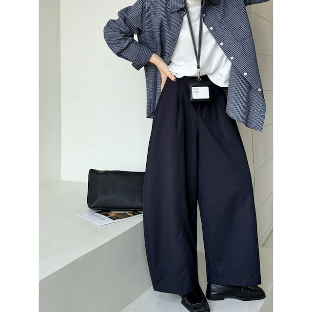 curve wide pants 10856