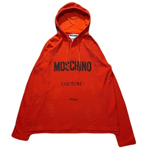 「Moschino」 Hooded Polo-Style Long Sleeve